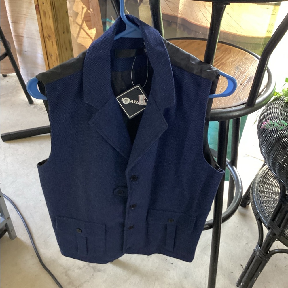 Navy Blue Men's Vest